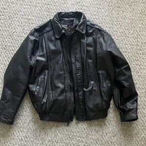Men's Black Leather Jacket